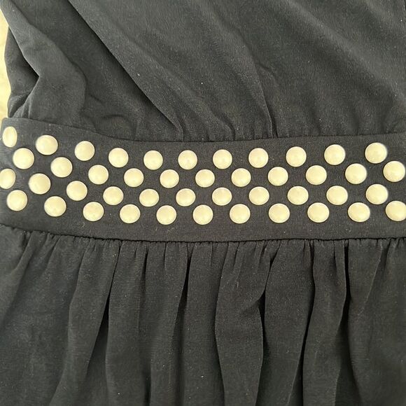 Gorgeous Micheal Kors navy blue sleeveless maxi white beads around neck & waist - Picture 8 of 16